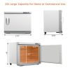 Hot Towel Warmer for Facials Massage, Esthetician Towel Heating Cabinet White, Aluminum Chamber, Salon Beauty Spa Barbershop Equipment
