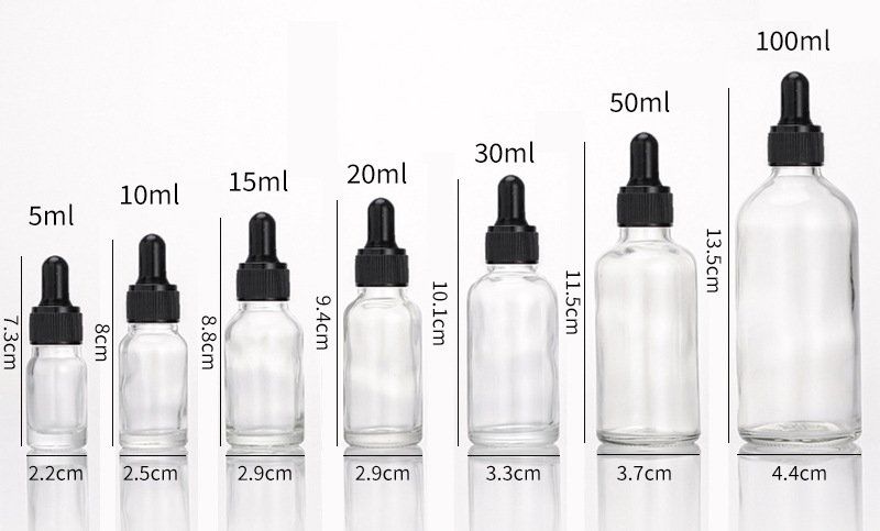 Glass Fine Oil Bottle Avoid Light Glue Head Dropper Bottle  Stock Bottling Cosmetics