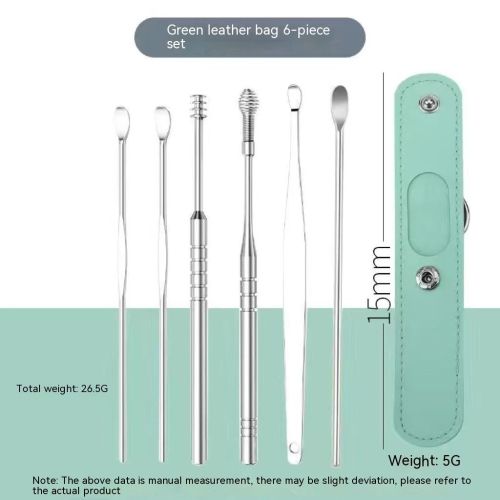 Stainless Steel Earpick Six-piece Set